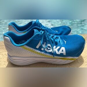 Hoka One One Rocket X Blue Running Shoes Men Size 10.5 /Women Size 11.5 Clean